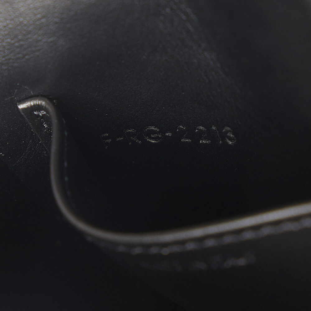 Auth Celine Mini Triomphe Black Calf #146749C15B - Picture 8 of 10